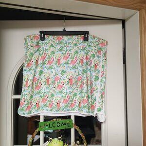 Coral Bay Golf Flamingo Pull On Skort Size Women's 1X Worn 1 Time